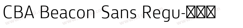 CBA Beacon Sans Regu字体转换